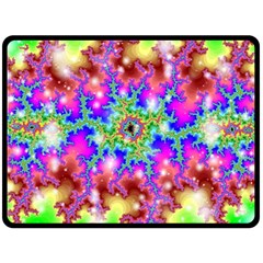 Fractals Abstraction Space Double Sided Fleece Blanket (large)  by Pakrebo
