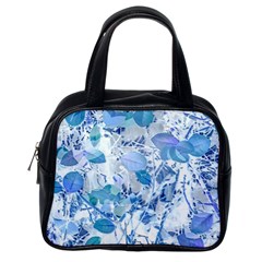 Cyan Floral Print Classic Handbag (one Side) by dflcprintsclothing