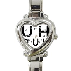 Uh Duh Heart Italian Charm Watch