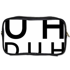 Uh Duh Toiletries Bag (Two Sides)