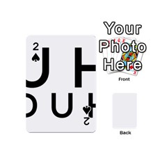 Uh Duh Playing Cards 54 Designs (mini) by FattysMerch