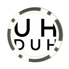 Uh Duh Poker Chip Card Guard (10 Pack) by FattysMerch