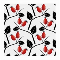 Rose Hip Pattern Branches Autumn Medium Glasses Cloth (2 Sides) by Pakrebo