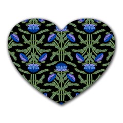 Pattern Thistle Structure Texture Heart Mousepads by Pakrebo
