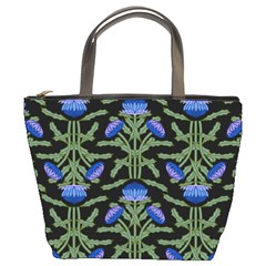 Pattern Thistle Structure Texture Bucket Bag by Pakrebo