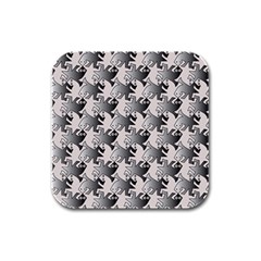 Seamless Tessellation Background Rubber Square Coaster (4 pack) 