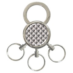 Seamless Tessellation Background 3-Ring Key Chain