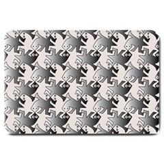 Seamless Tessellation Background Large Doormat 