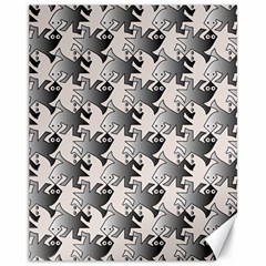 Seamless Tessellation Background Canvas 11  x 14 