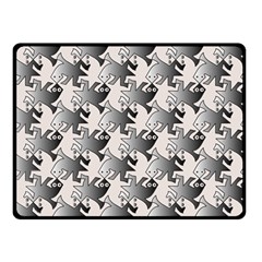 Seamless Tessellation Background Double Sided Fleece Blanket (Small) 