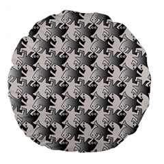 Seamless Tessellation Background Large 18  Premium Flano Round Cushions