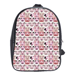 Graphic Seamless Pattern Pig School Bag (xl) by Pakrebo