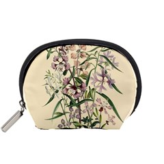 Botanical Print Antique Natural Accessory Pouch (small)