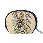 Botanical Print Antique Natural Accessory Pouch (Small) Back