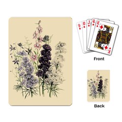 Botanical Print Antique Floral Playing Cards Single Design (rectangle) by Pakrebo