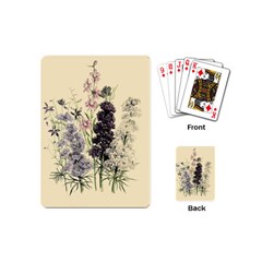 Botanical Print Antique Floral Playing Cards Single Design (mini) by Pakrebo