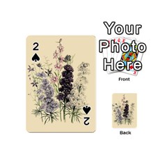 Botanical Print Antique Floral Playing Cards 54 Designs (mini) by Pakrebo