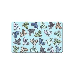 Bananas Repetition Repeat Pattern Magnet (name Card) by Pakrebo