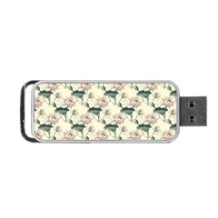 Floral Pattern Scrapbook Seamless Portable Usb Flash (two Sides) by Pakrebo