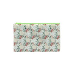 Floral Pattern Scrapbook Decorative Cosmetic Bag (xs) by Pakrebo