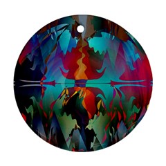 Background Sci Fi Fantasy Colorful Ornament (round)