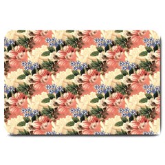 Flower Floral Decoration Pattern Large Doormat  by Pakrebo