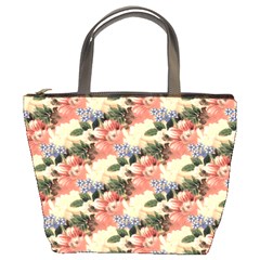 Flower Floral Decoration Pattern Bucket Bag by Pakrebo