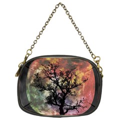 Full Moon Silhouette Tree Night Chain Purse (two Sides) by Pakrebo