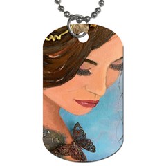 Flower Crown Dog Tag (two Sides)