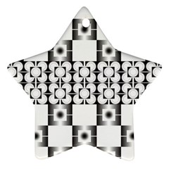 Texture Black Star Ornament (two Sides)