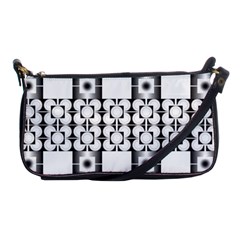 Texture Black Shoulder Clutch Bag by Alisyart