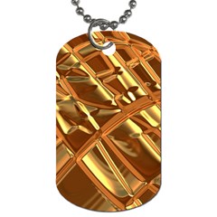 Gold Background Dog Tag (one Side)