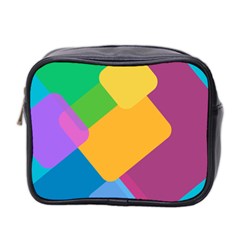 Geometry Nothing Color Mini Toiletries Bag (two Sides)