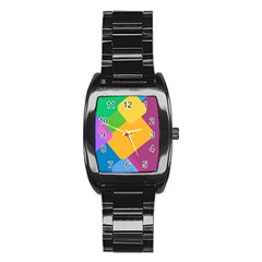 Geometry Nothing Color Stainless Steel Barrel Watch