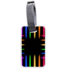 Neon Light Abstract Pattern Luggage Tag (one Side)