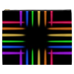 Neon Light Abstract Pattern Cosmetic Bag (xxxl)