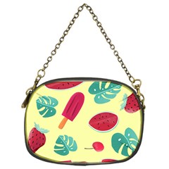 Watermelon Leaves Strawberry Chain Purse (one Side) by HermanTelo