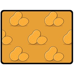 Fresh Potato Root Fleece Blanket (large)  by HermanTelo