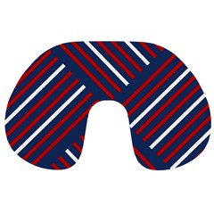 Geometric Background Stripes Travel Neck Pillow