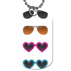 Eyeglasses Dog Tag (One Side)