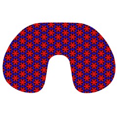 Blue Pattern Texture Travel Neck Pillow