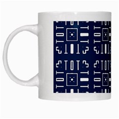 Background Blue White Mugs