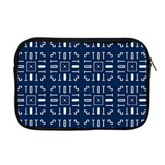 Background Blue Apple Macbook Pro 17  Zipper Case by HermanTelo