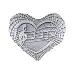 Circle Music Standard 16  Premium Heart Shape Cushions Front