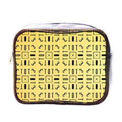 Background Yellow Mini Toiletries Bag (one Side) by HermanTelo