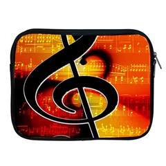 Clef Music Lines Notenblatt Apple Ipad 2/3/4 Zipper Cases