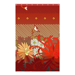 Abstract Flower Shower Curtain 48  X 72  (small)  by HermanTelo