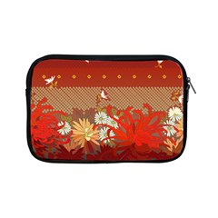 Abstract Flower Apple Ipad Mini Zipper Cases