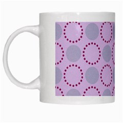 Circumference Point Pink White Mugs