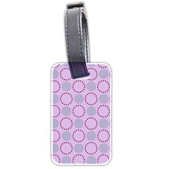 Circumference Point Pink Luggage Tag (two Sides) by HermanTelo